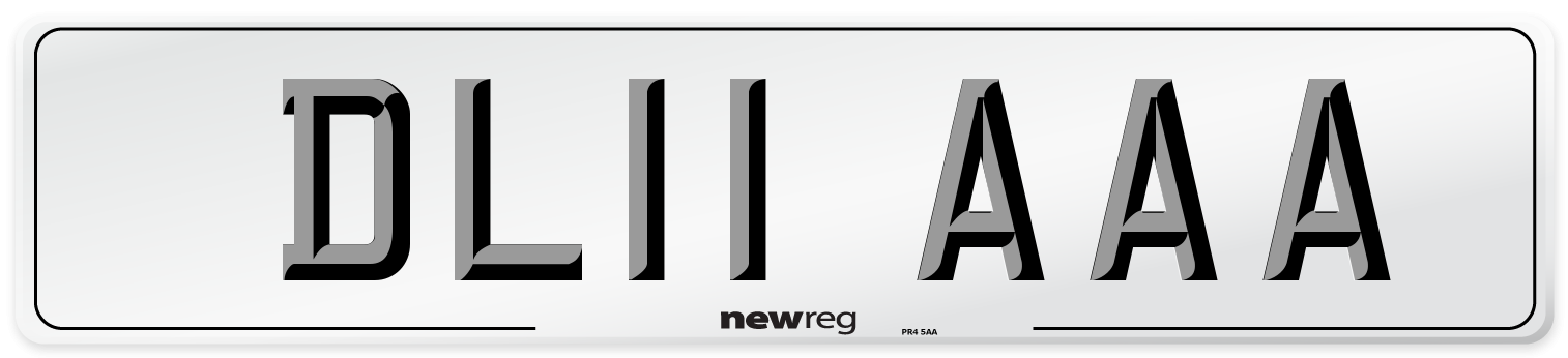 DL11 AAA Number Plate from New Reg